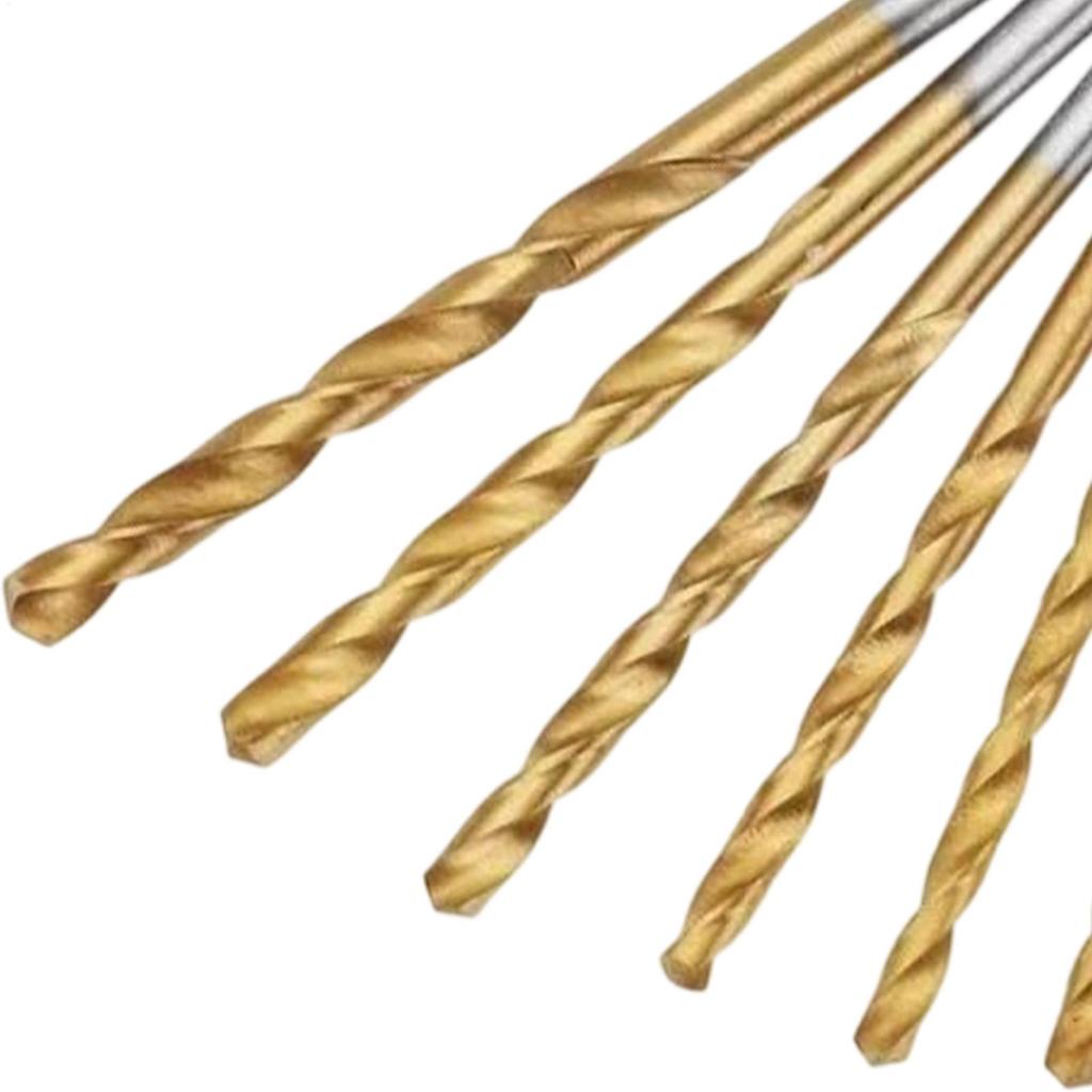 13pcs Twist Woodworking Drilling Tools Round Shank Twist Drill Bits 1.5-6.5mm Igh Speed Steel Full Grinding Hole Opening Tool