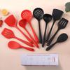 High-Temp Resistant Silicone Kitchen Utensil Set: Spatula, Ladle, Slotted Spatula, Slotted Spoon, and Rice Spoon (5-Piece Non-Stick Set)
