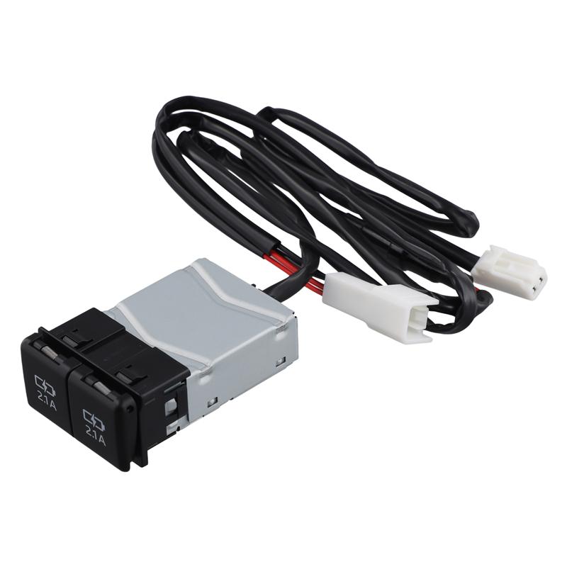 USB Quick Charger For Toyota Sienna Camry Highlander Corolla RAV4 Land Cruiser 70 2018-2022