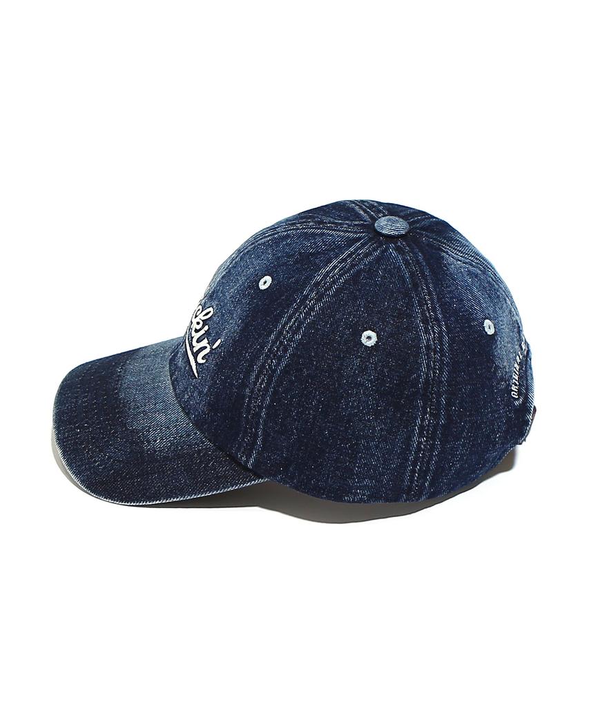 OGARP Washed Denim Knockin Logo B.B Cap Darkblue