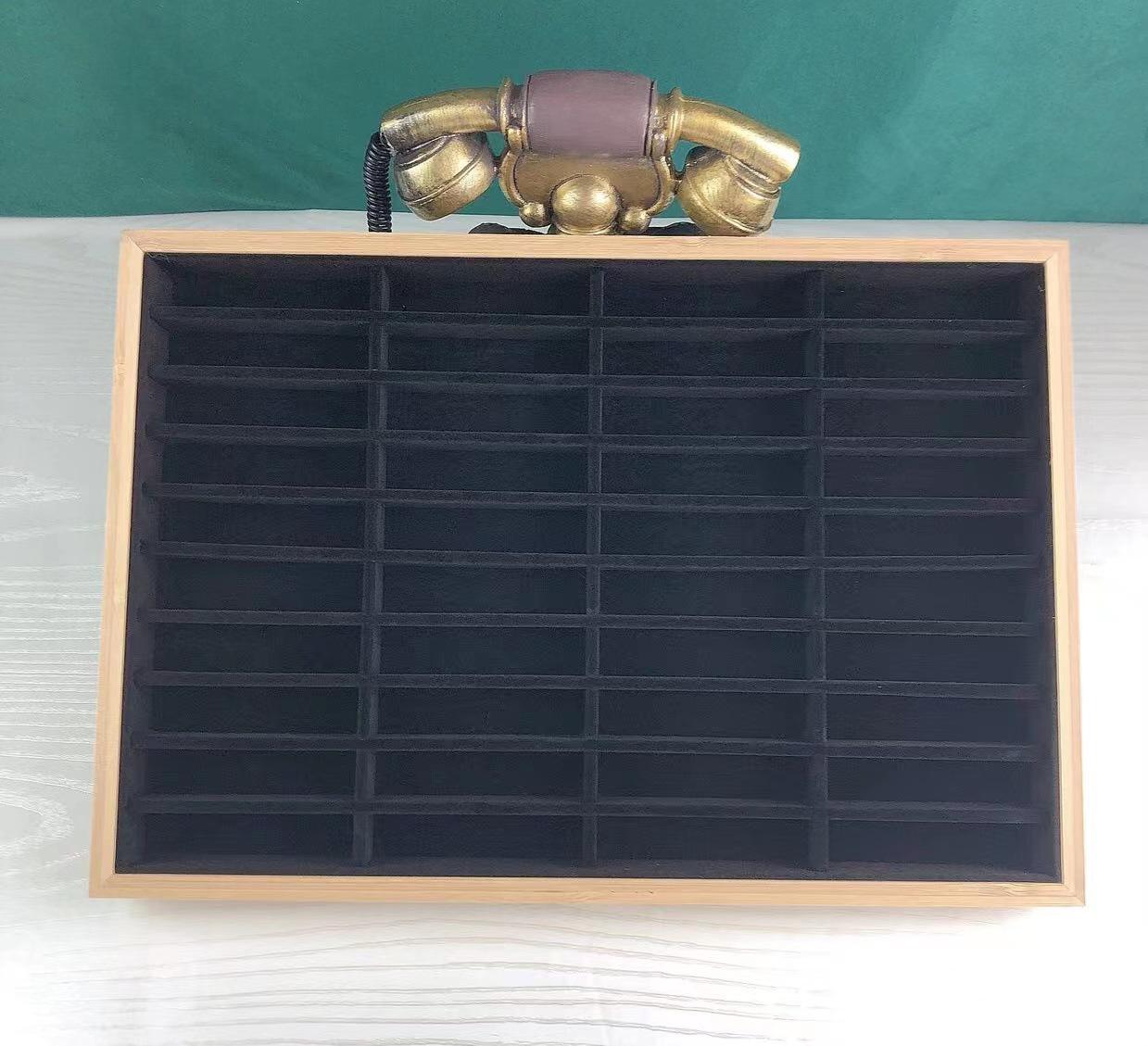 

Подставка для демонстрации браслетов из бамбука и дерева для ювелирных изделий и нефрита