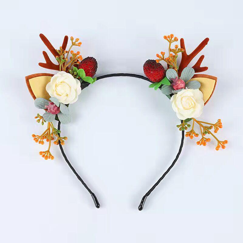 Mori Girl Style Deer Antler Headband - Cute Headdress for Adults & Children