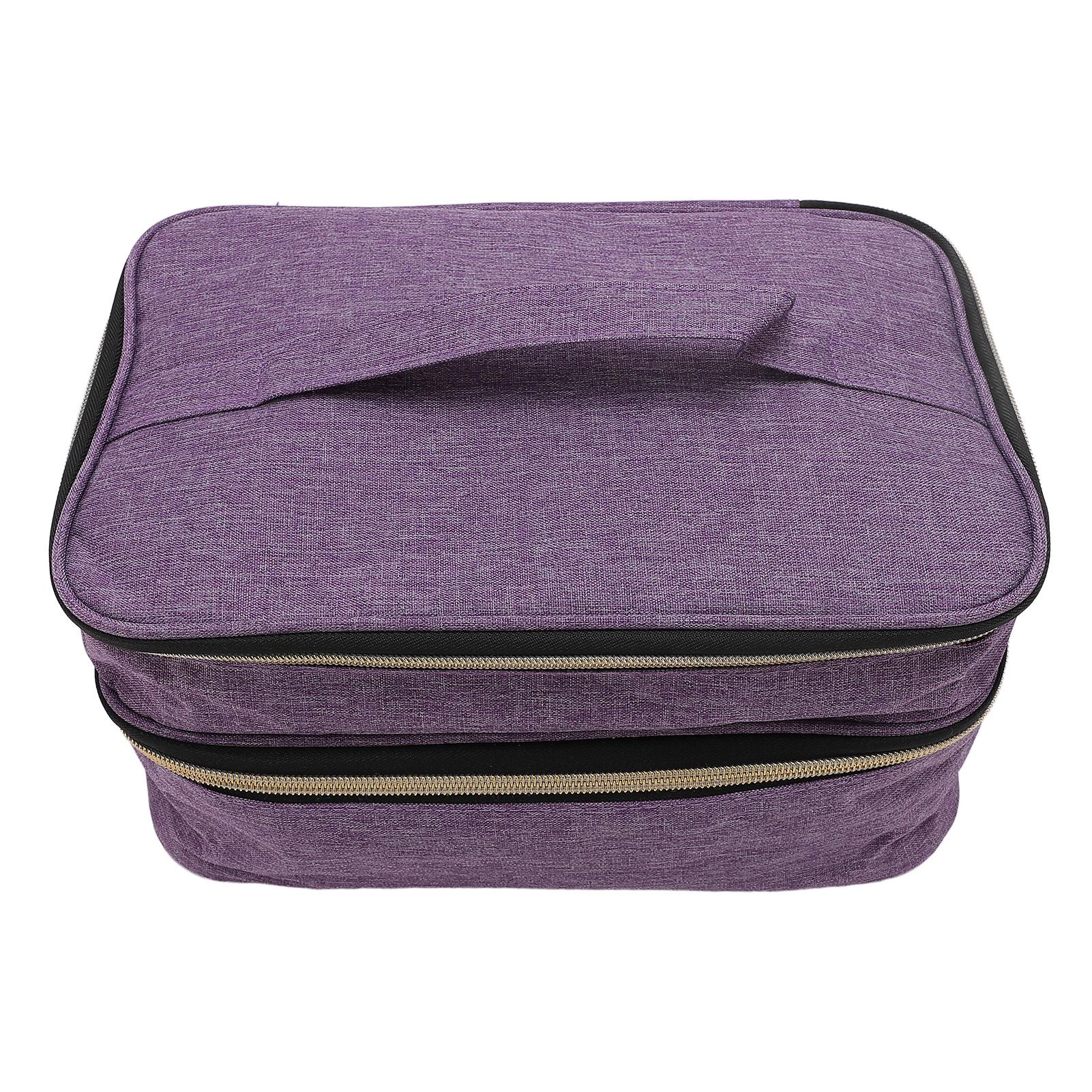 

Органайзер для швейных принадлежностей, двухслойный, с несколькими отделениями, водонепроницаемый, из полиэстера фиолетовый