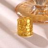 Gold Color Broad Surface Rings For Women Men Punk Geometric Wide Chunky Ring Fashion Gold Color New 2026 Waterproof Jewelry Gift