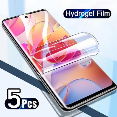 5PCS Hydrogel Film Für Xiaomi Redmi 9A 9i 8A 7A 9C NFC 9T K60 12C A1 Plus Displayschutzfolie für Redmi Hinweis 9S 8 7 9 Pro Gel Film