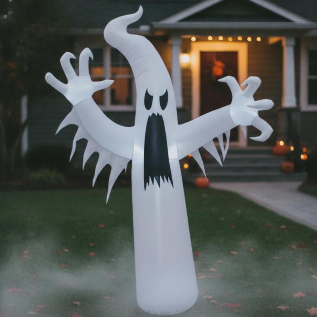 Halloween Inflatable Outdoor Decoration Spooky Lighted for Homeowners, Party