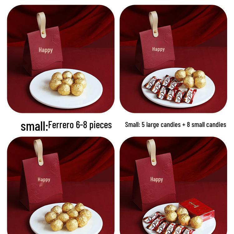 2025 Elegant Wedding Favor Candy Boxes: Full Moon Gift Bags
