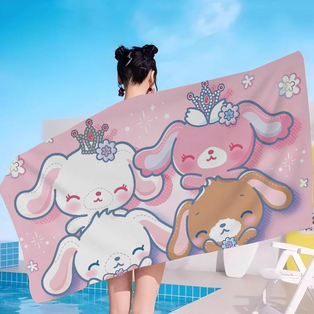 S-Sugarbunnies Soft-Kawaii Big Microfiber Beach Towels Quick Dry Towel Sand Beach Towels Pool Towel for Travel Swim Pool Yoga