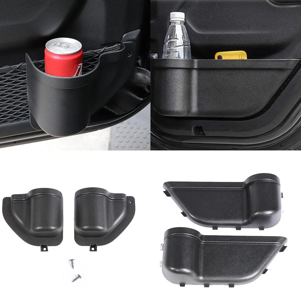 Car Door Storage Pockets Organizer Box For Jeep Wrangler JL JLU Gladiator JT 2018-2025 Side Insert Tray Holder