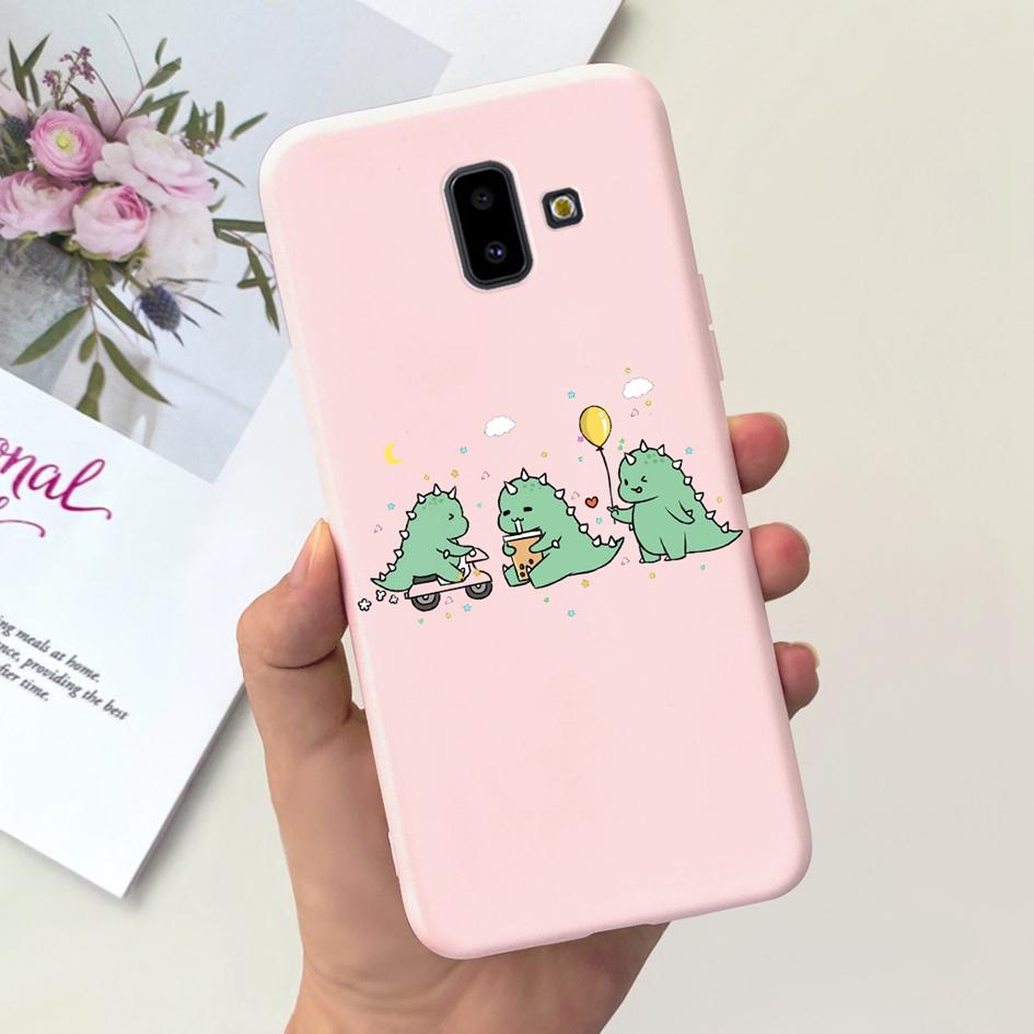 For Samsung Galaxy J4 J6 Plus 2018 Case Popular Flower Soft Silicone Phone Back Cover For Samsung J6Plus J4Plus J610F J415F Capa