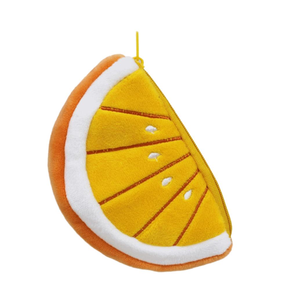 Cute Watermelon Coin Purse Zipper Cartoon Mini Card Bag Funny Plush Fruit Wallet Women