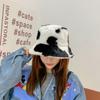 Cow Plush Fisherman Cap Soft Warm Hat Autumn Winter Outdoor Trend Fisherman Hats