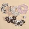 Newborn Anti-Spit Soft Petal Bib - Rotating Design
