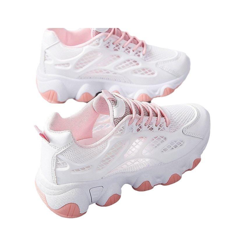 Spring and Summer New Versatile and Lightweight Women's Mesh Breathable Spring Dad Shoes Sports and Leisure Women's Shoes