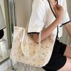 Large Capacity Beach Bag Handmade Tote Bag Single Shoulder Handbag  Shopping