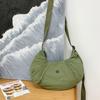 Solid Button Color Dumpling Wrap Kids Casual Shoulder Bag Trendy Outings Light