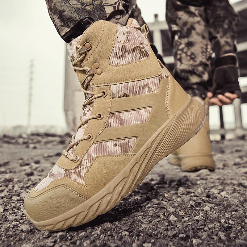 Men's Outdoor Hiking Shoes, Hiking Desert Boots, Men's Sports Mountaineering Shoes, Ankle Boots, Men's Work Safety Boots