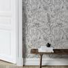 White Sketch Flowers Peel and Stick Wallpaper Floral Line Vinyl Waterproof Durable Cabinet Stickers Elegant Removable Home Decor