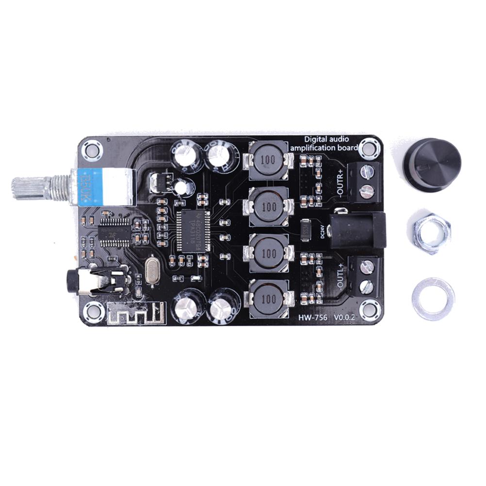 

TPA3118D2 2x55W Dual Channel Audio Digital Power Amplifier Board Bluetooth-Compatible 5.0 DC12-24V Audio Amplifier Module 5-1PC