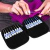 DIY Knitting Tool Crochet Hook Aluminum Set with Blue & White Porcelain Pattern Handle(Blue