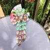 Fermagli Giapponesi Wafuku per Bambini con Nappe a Ventaglio per Kimono & Yukata