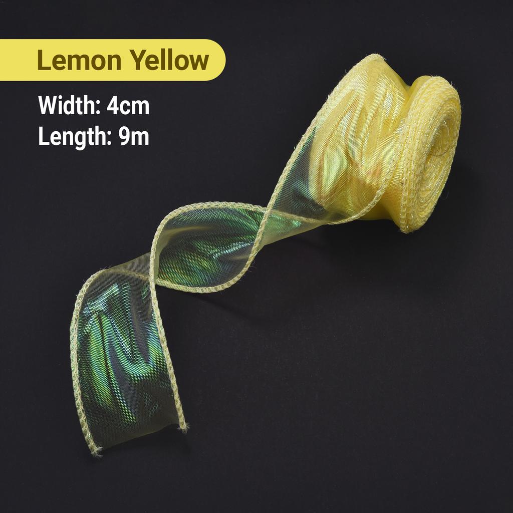 Fishtail Yarn Silk Organza Ribbon 4CM Flower Baking Gift Packaging Apparel Craft Supplies DIY Sewing Fabric Clothing Accessories