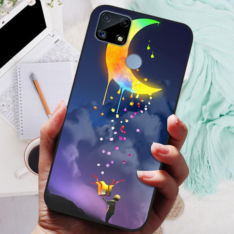 Pro Realme C25s pouzdro Soft TPU silikonový kryt na telefon pro OPPO Realme C25 pouzdro Bumper C25S RMX3195 C 25S nárazuvzdorný kryt Coque