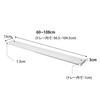 Yamazaki Tower Extendable Kitchen Drawer Rack, Medium, Wide, White, W60-108 X D15 X H3cm, Increased Storage Capacity, Deep Drawers, Two-Tier Storage,