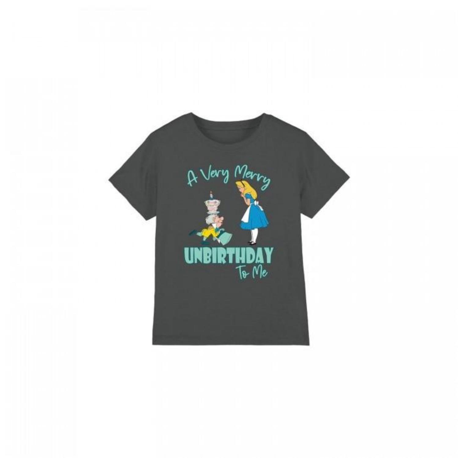 

Alice In Wonderland Childrens_Kids Very Merry Unbirthday To Me T-Shirt S разноцветный
