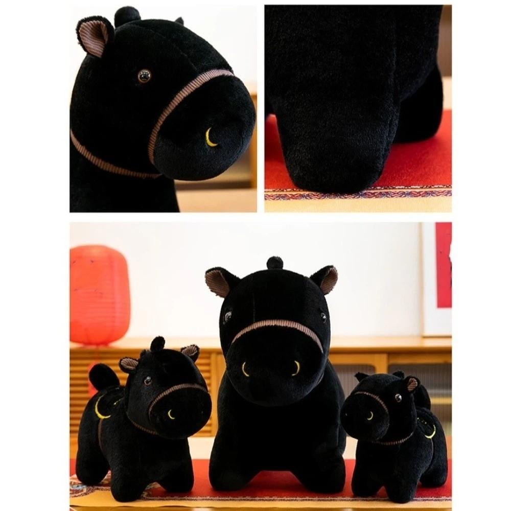 Soft Stuffed Animal Doll Zodiac Horse Simulated Horse Toys Cartoon Horse Doll  New Year Mascot