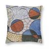 Spiraal Fusie Vierkante Kussensloop Polyester Linnen Fluweel Patroon Rits Decor Kussensloop Bank Zetel Kussenhoes