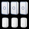 Waterproof Wireless Smart Doorbell, Long-Range Remote Control, Three Receivers