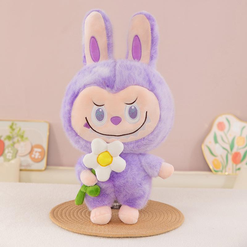 Doll Golden Sable Tie-dyed Labu Plush Toy Flower Heart Doll