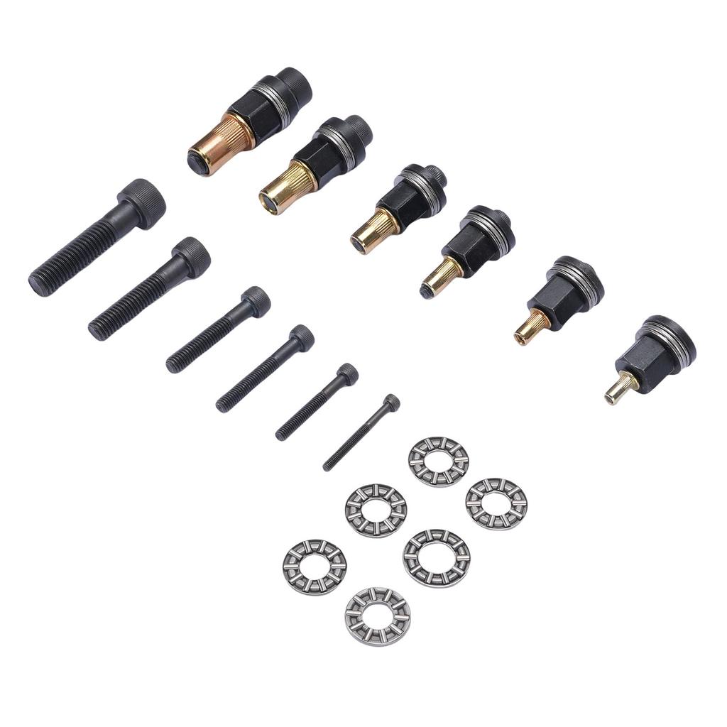 6 Stück Handnietkopfmutter Kohlenstoffstahl M10 M8 M6 M5 M4 M3 Handnietwerkzeugspitzen-Set Manuelle Nietspitze für enge Stellen