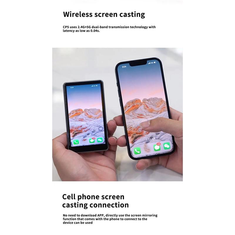 B03B-Long-Distance Wireless Mobile Screen Splitter For Live Vlogging, Selfie Display Monitor Synchronized Screen B