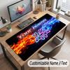 Neongbunte Thema Personalisierte Mauspads Personalisierter Druck Name Text Schreibtischunterlage Für Home Office Tischdekoration