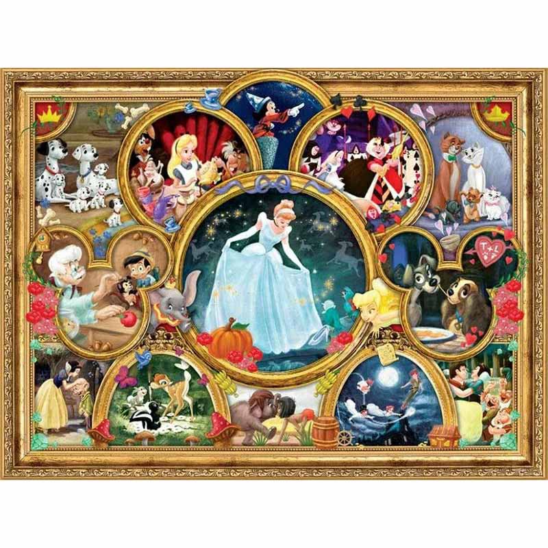 Malowanie po numerach diamentami Urocze Postacie z Kreskówek Mozaika Kreskówka Pełne Okrągłe Wiertła Haft Kwiaty Morskie Wystrój Domu