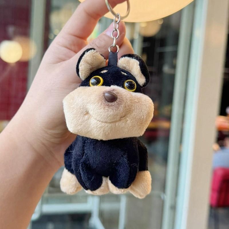 Cute Animal Bee Dog Plush Keychain Pendant Doll Keyring For Gifts