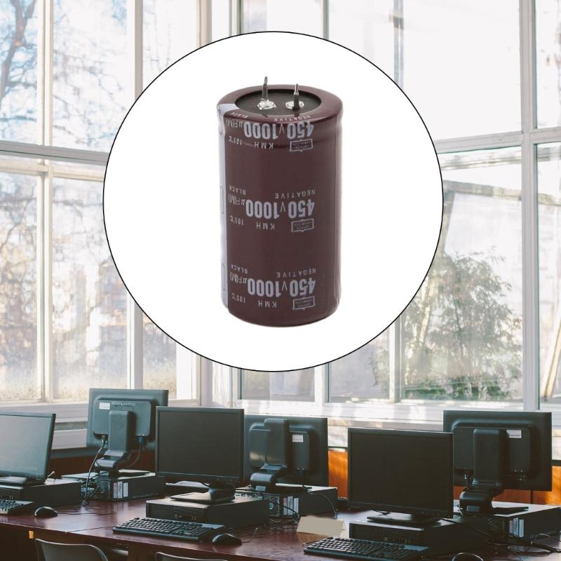 Reliable 450V 1000UF Electrolytic Capacitor for Microprocessor Control Circuits Power Converter Various Applications