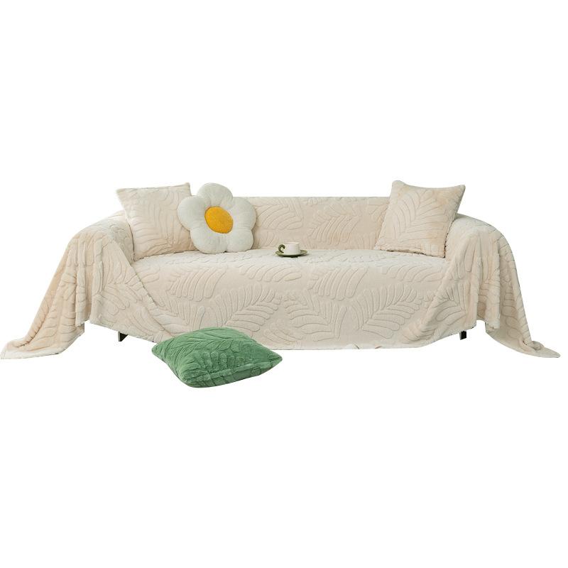 Winter Thickened Rabbit Plush Sofa Cover Cloth A Whole Piece of Full Covered Cover Towel Sofa Cover