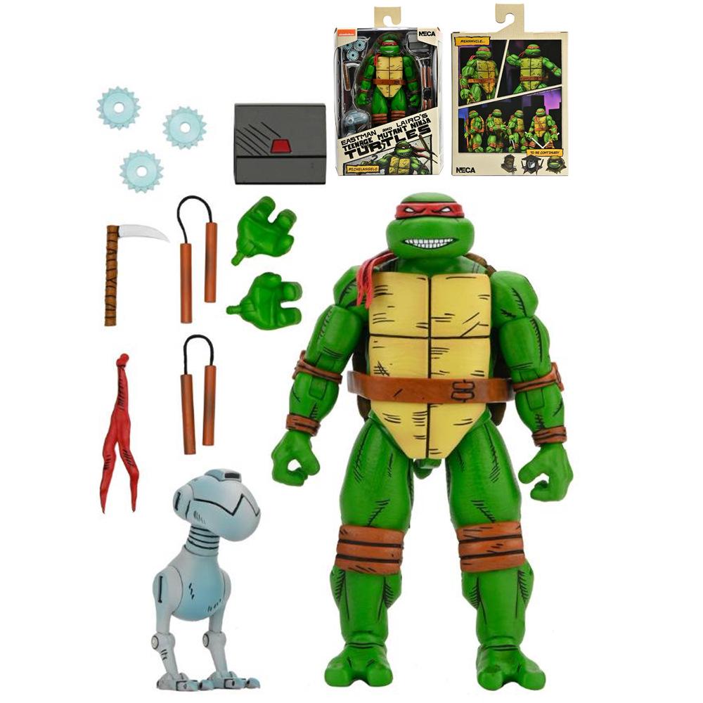 NECA Teenage Mutant Ninja Turtles 7-Inch Articulated Movie Figures - Comic Version (4 Types) 'Return To New York' Edition