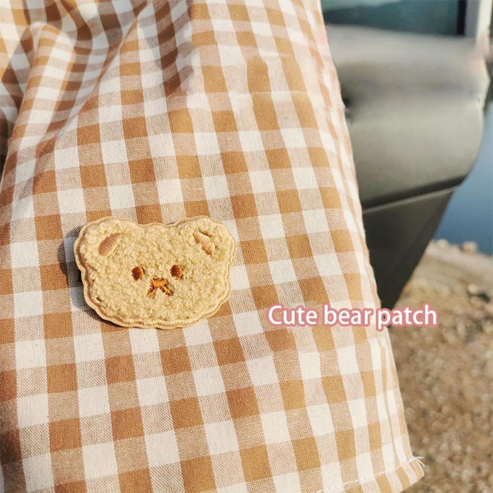 Universal Car Window Curtains Cartoon Bear Sun Shade Rear Side Window Visor Easy Install Heat Blocker Privacy Screen Interior