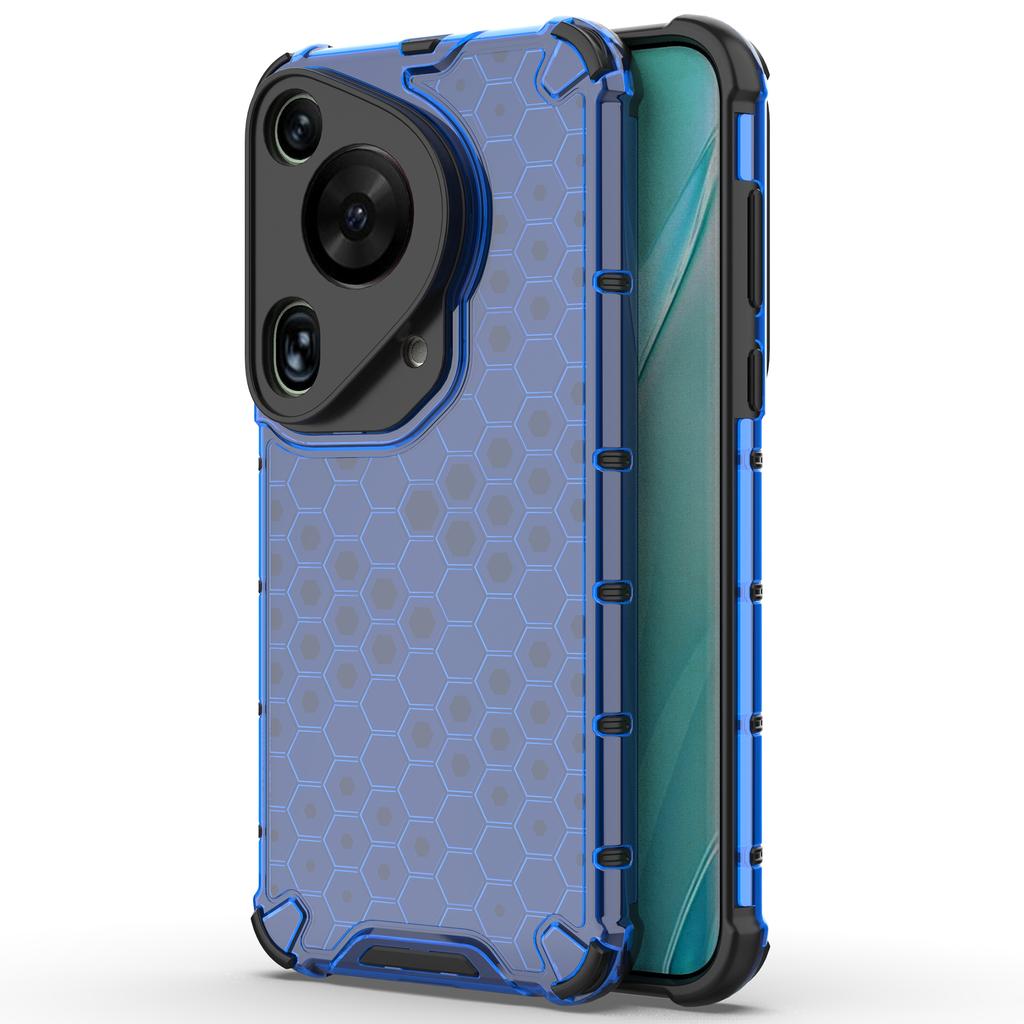 For Huawei Pura 70 Ultra Case Honeycomb Design PC+TPU Hybrid Phone Cover