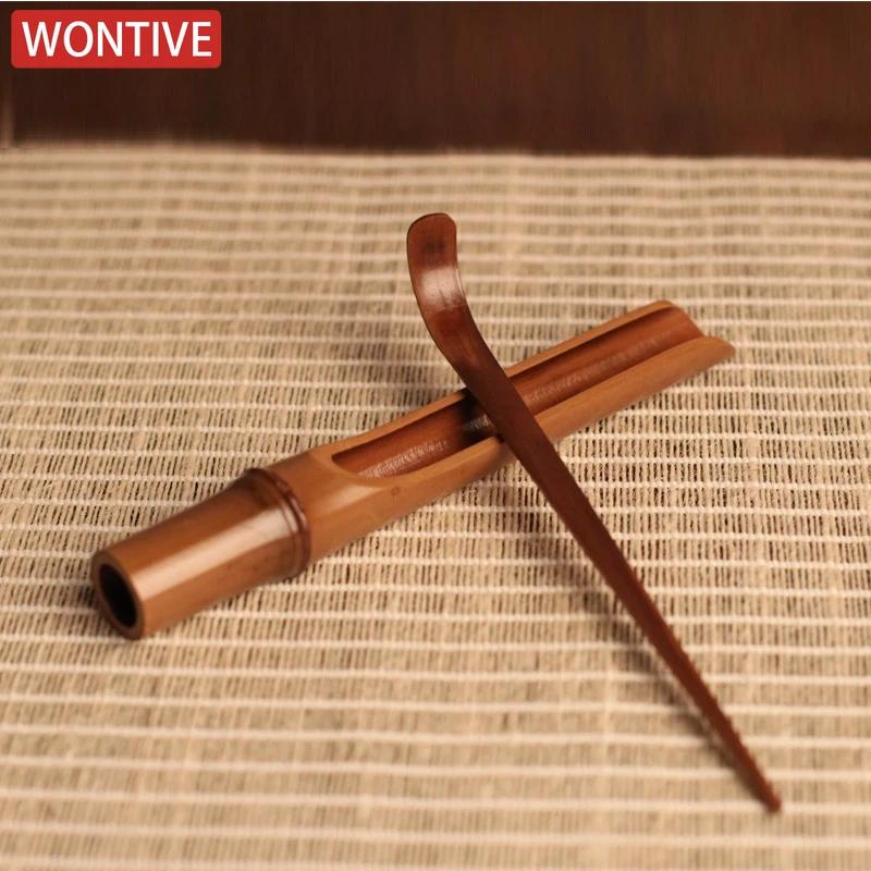 1 Anzug Natürliche Bambus Tee Löffel Matcha Kaffee Zucker Salz Löffel Schaufel Chinesische Tee Sets Küchenwerkzeug Teezeremonie Zubehör