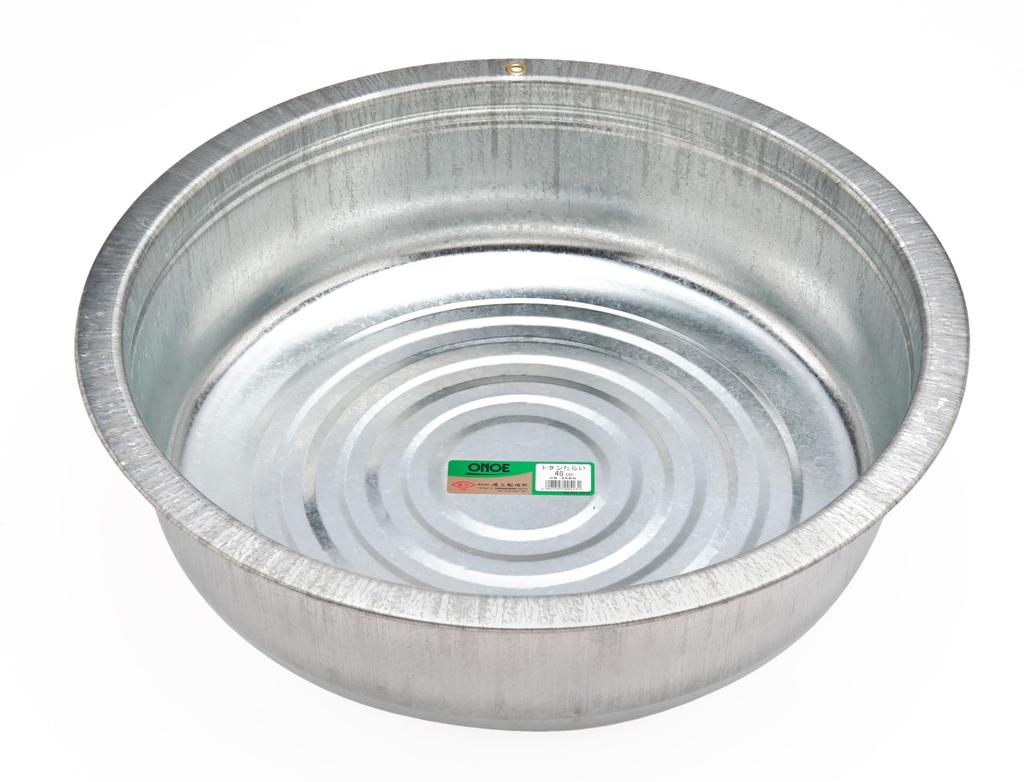 Onoe Seisakusho Totan Basin 48cm and Galvanized Iron Made In Gardening Metal (ONOE) [Durable Long-lasting Sheet, Japan, Supplies, Gardening, Washtub,