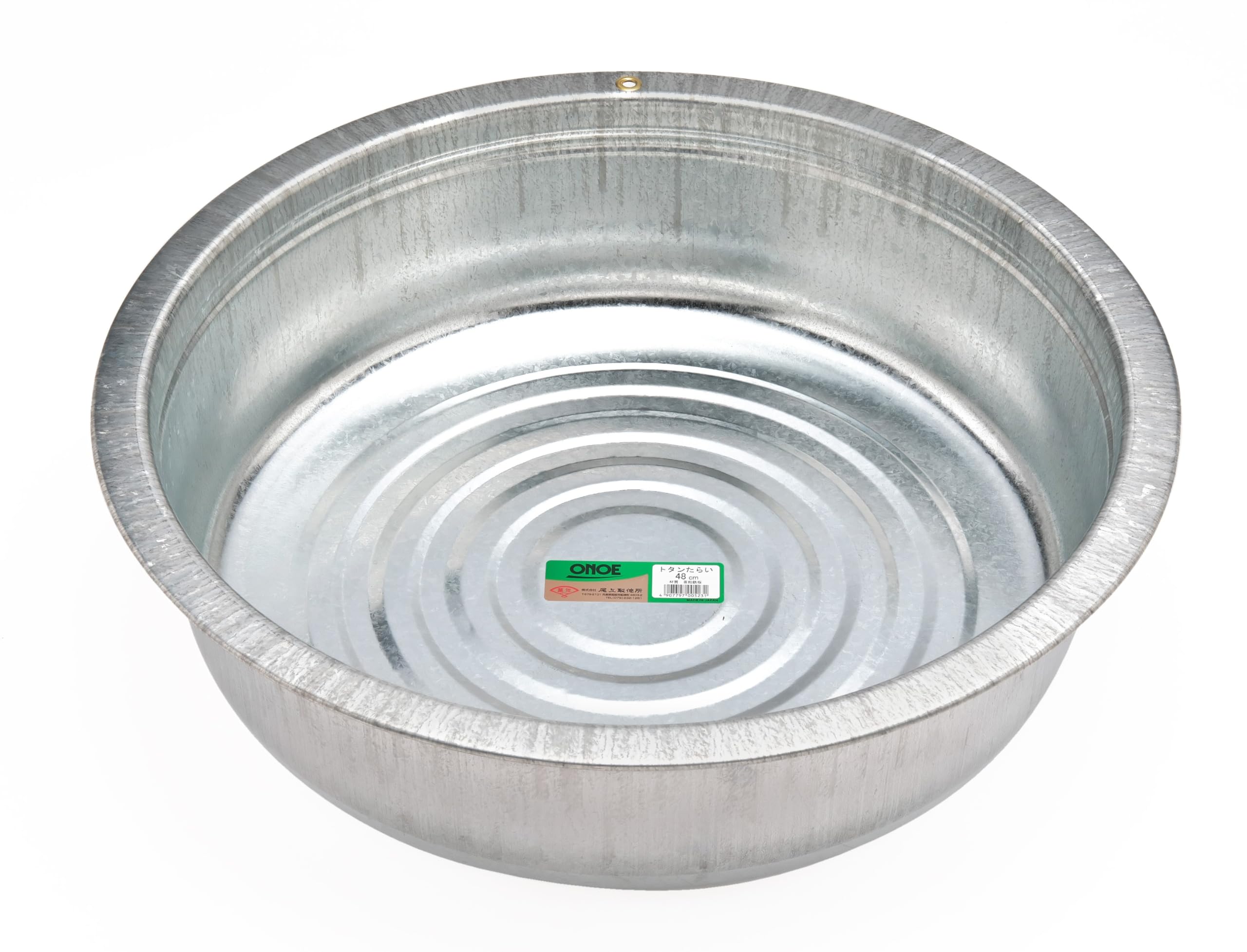 

Onoe Seisakusho Totan Basin 48cm and galvanized iron made in gardening metal (ONOE) [Durable long-lasting sheet, Japan, supplies, gardening, washtub,