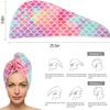 1Pc Fish Scale Hair Cap Microfiber Soft Absorbent Hair Towel Bathroom Living Room Essential Hair Drying Supplies