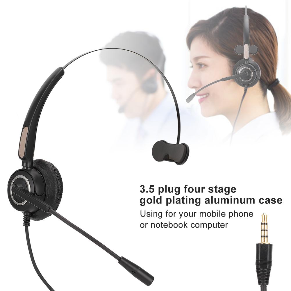 H500 3.5 Plug Headphone Telephone Traffic Earphone Call Center Communication Computer Headset