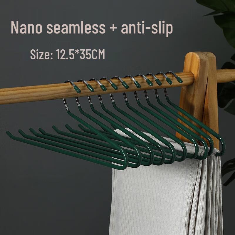 JINGRUIXIANG Non-Slip Goose-Shaped & Z-Shaped Trouser Hangers (10-Pack)