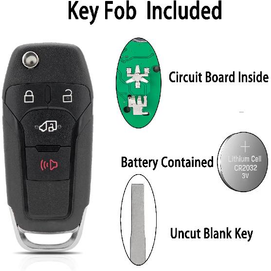 2PCS for Transit Key Fob Replacement for Ford Transit for Ford Transit Connect - Keyless Entry N5FA08TAA